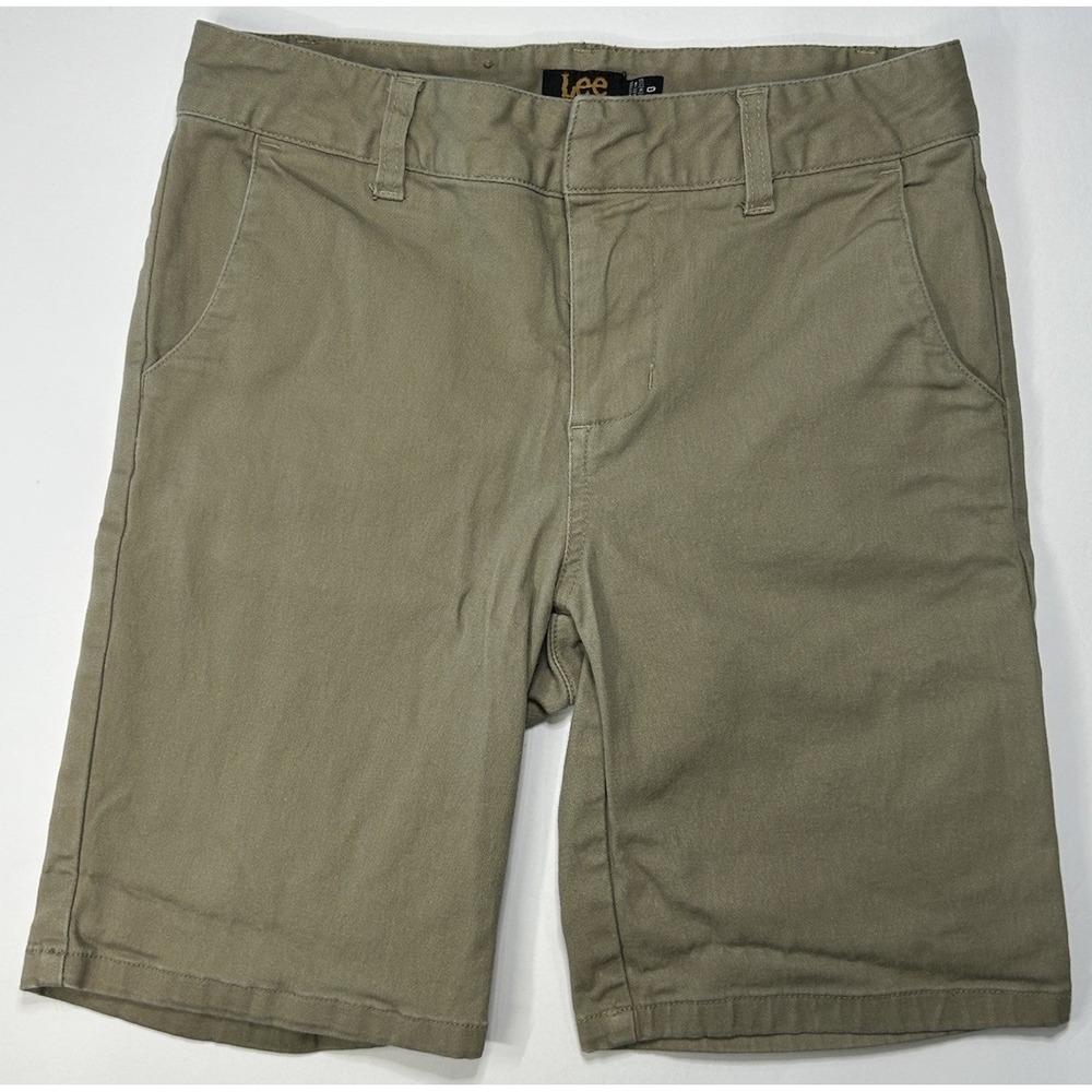 Kids School Lee Uniform Khaki Shorts Size 0 Preppy Brown Cotton Prep School